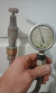 water pressure test photo