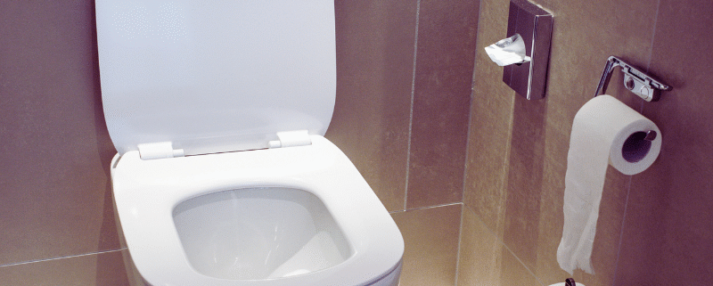 Toilet to represent leaking toilet