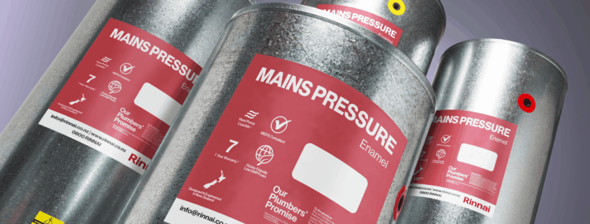 Large electric hot water cylinder installed in Wellington home for family use